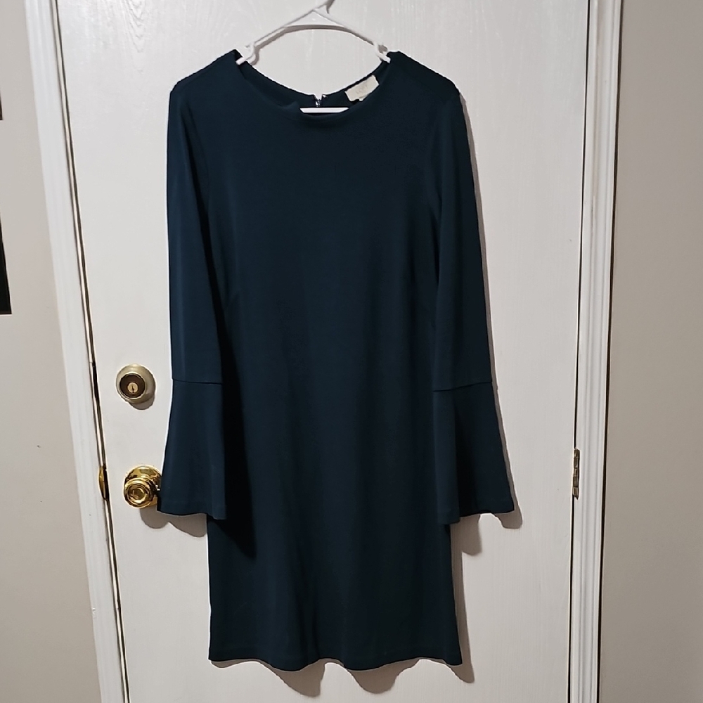 LOFT Dark Blue Long Sleeve Dress
